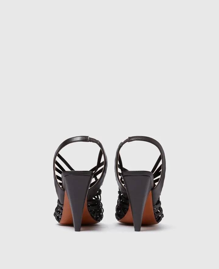 Stella McCartney - Stella Spur Woven Slingbacks, Woman, Black, Size: 35 - Image 3