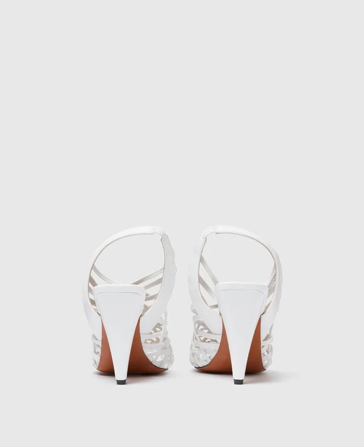 Stella McCartney - Stella Spur Woven Slingbacks, Woman, Black, Size: 35 - Image 7