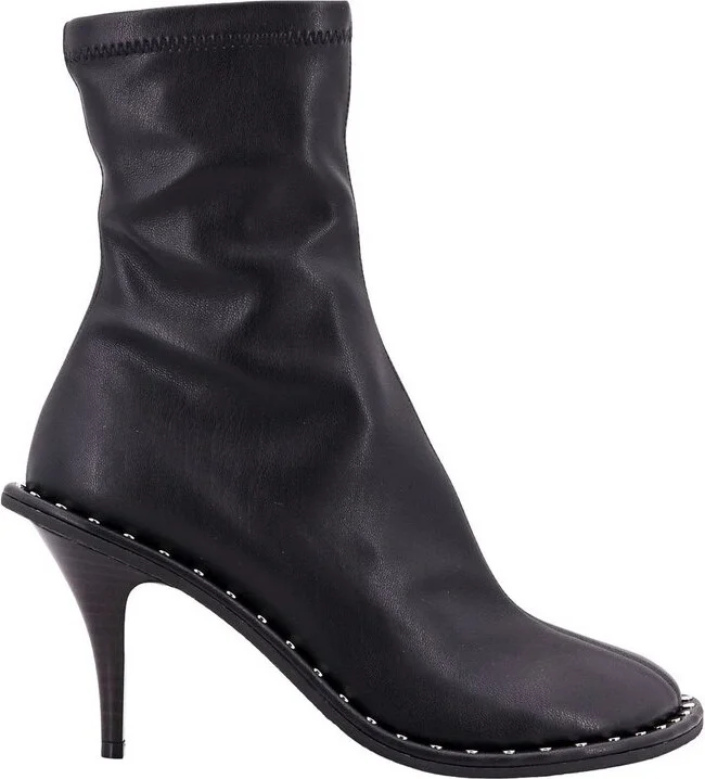 Stella McCartney Syder Square-Toe Ankle Boots