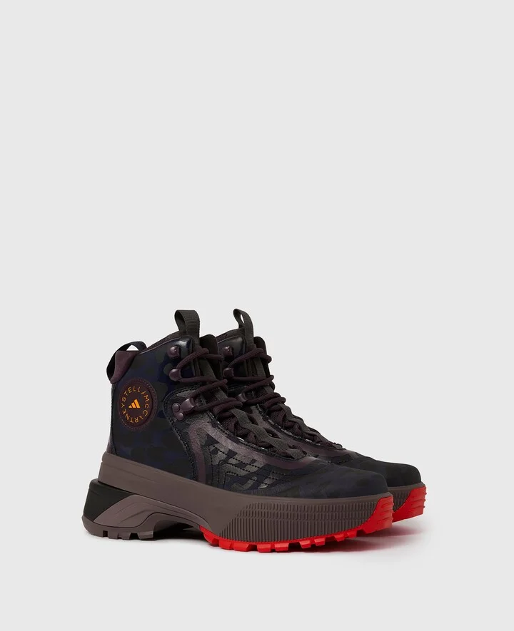 Stella McCartney - Terrex Hiking Boots, Woman, Charcoal/Legend Ink/Active Red, Size: 8h - Image 3