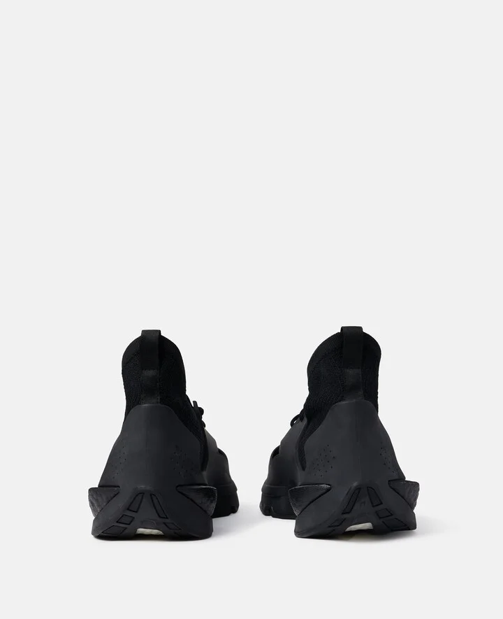 Stella McCartney - TrueLife Primeknit Lifestyle Trainers, Woman, Core Black, Size: 4 - Image 3