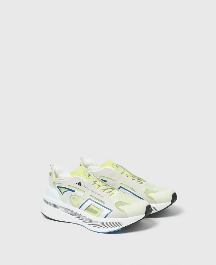 Stella McCartney - Ultraboost Running Sneakers, Woman, Clear Brown/Halo Green/White, Size: 4 - Image 2