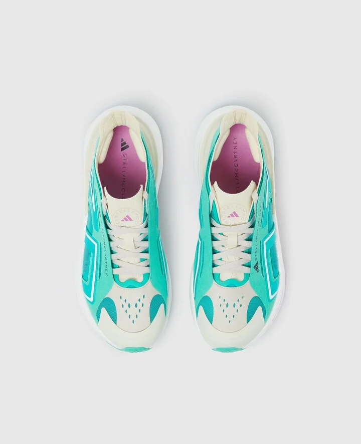 Stella McCartney - Ultraboost Running Sneakers, Woman, Mint Rush/White/Sand, Size: 3h - Image 4