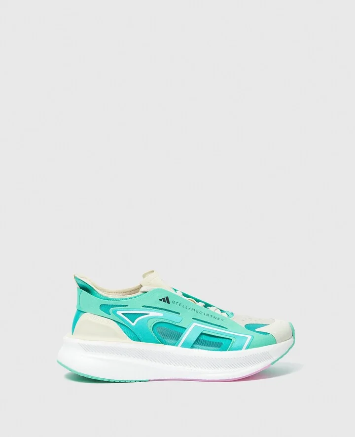 Stella McCartney - Ultraboost Running Sneakers, Woman, Mint Rush/White/Sand, Size: 3h