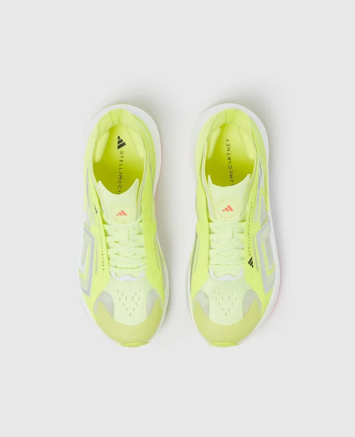 Stella McCartney - Ultraboost Running Sneakers, Woman, Solar Yellow/Hi-Res Yellow/White, Size: 3h - Image 4
