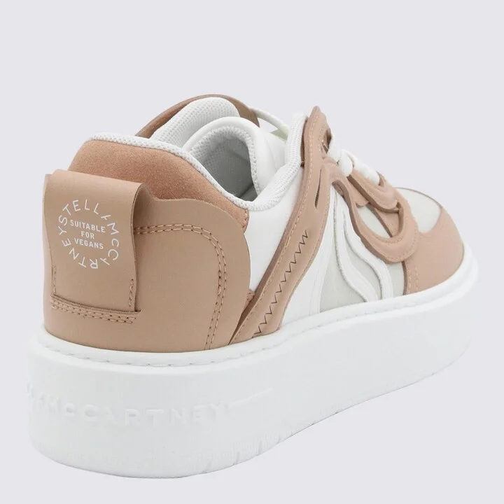 Stella McCartney White Leather S-Wave Sneakers - Image 2