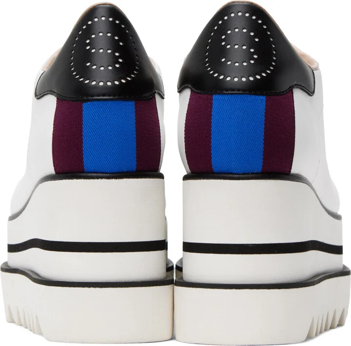 Stella McCartney White Sneak-Elyse Platform Derbys - Image 2