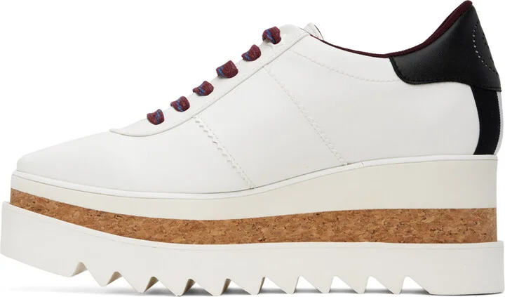Stella McCartney White Sneak-Elyse Platform Sneakers - Image 3