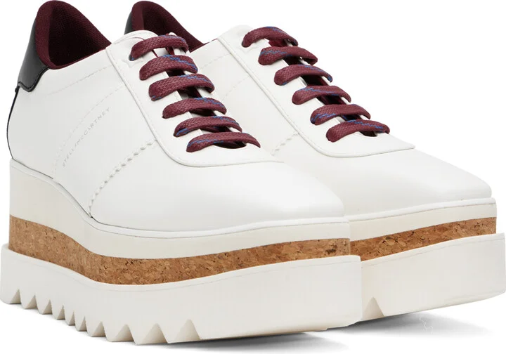 Stella McCartney White Sneak-Elyse Platform Sneakers - Image 4