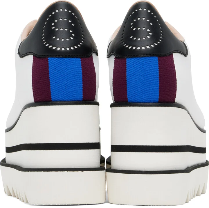 Stella McCartney White Sneak-Elyse Platform Sneakers - Image 2