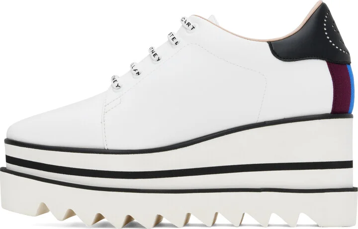 Stella McCartney White Sneak-Elyse Platform Sneakers - Image 3