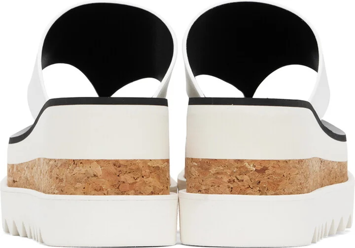 Stella McCartney White Sneak-Elyse Platform Thong Sandals - Image 2