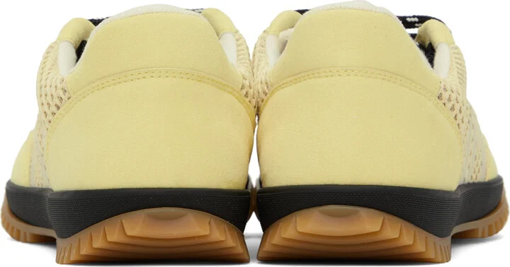 Stella McCartney Yellow S-Wave Sport Mesh Paneled Sneakers - Image 2
