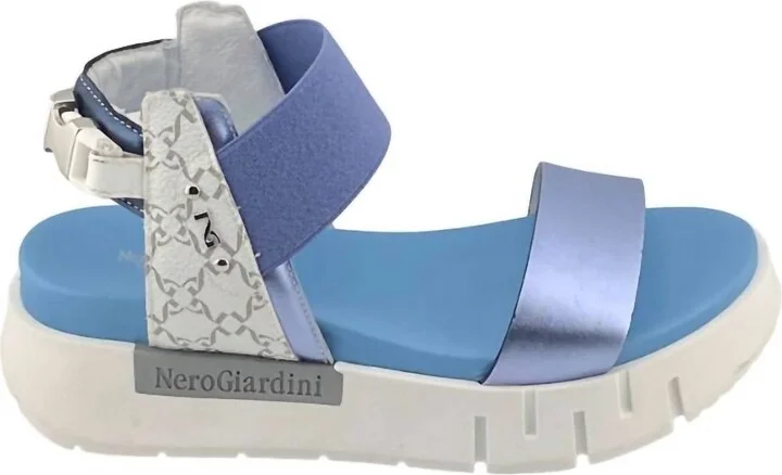 Stella Sandals In Blue,white