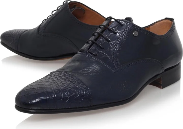 Stemar Crocodile Leather Oxford Shoes - Image 4