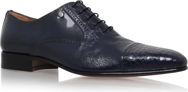Stemar Crocodile Leather Oxford Shoes