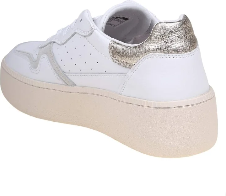 Step Sneakers In White Leather - Image 3