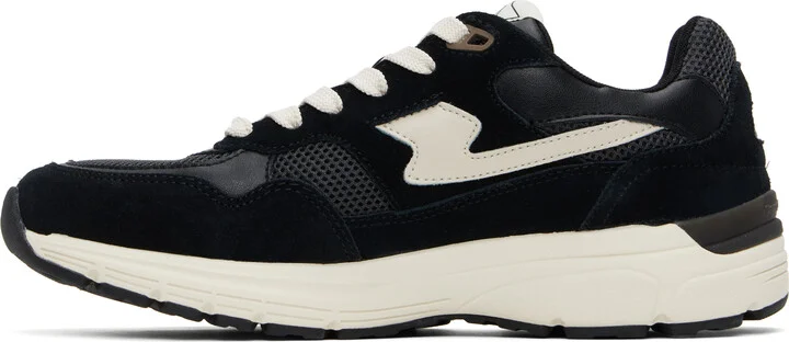 Stepney Workers Club Black Amiel S-Strike Suede Sneakers - Image 3