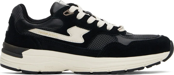 Stepney Workers Club Black Amiel S-Strike Suede Sneakers