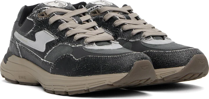 Stepney Workers Club Black & Gray Amiel S-Strike Sneakers - Image 4