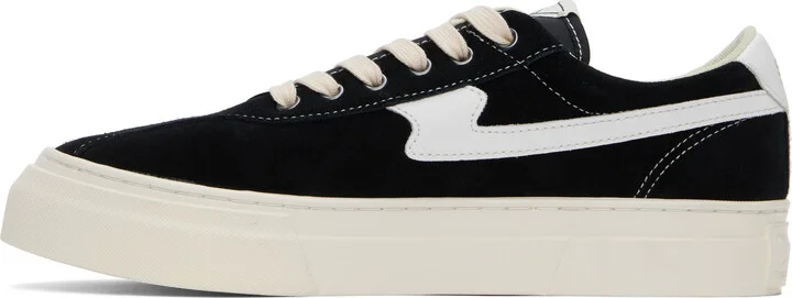 Stepney Workers Club Black & White Dellow S-Strike Cup Suede Sneakers - Image 3