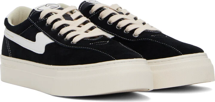 Stepney Workers Club Black & White Dellow S-Strike Cup Suede Sneakers - Image 4