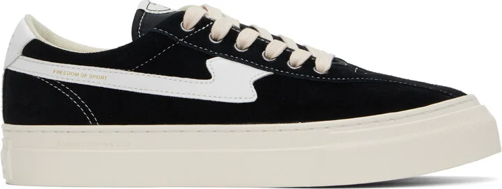 Stepney Workers Club Black & White Dellow S-Strike Cup Suede Sneakers