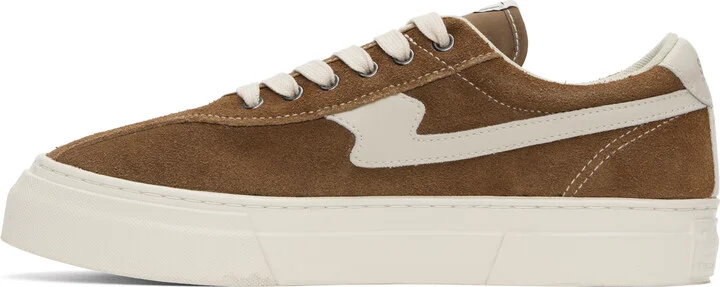 Stepney Workers Club Brown & White Dellow S-Strike Cup Suede Sneakers - Image 3