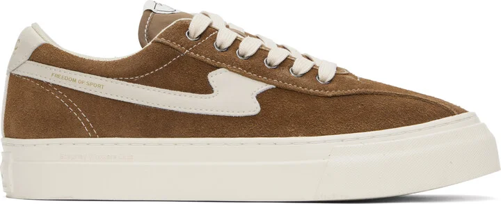 Stepney Workers Club Brown & White Dellow S-Strike Cup Suede Sneakers