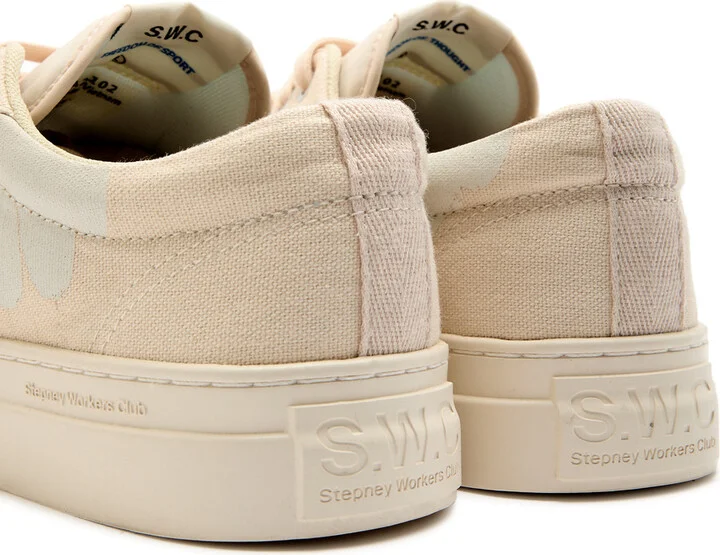 Stepney Workers Club Dellow Printed Canvas Sneakers - Image 4