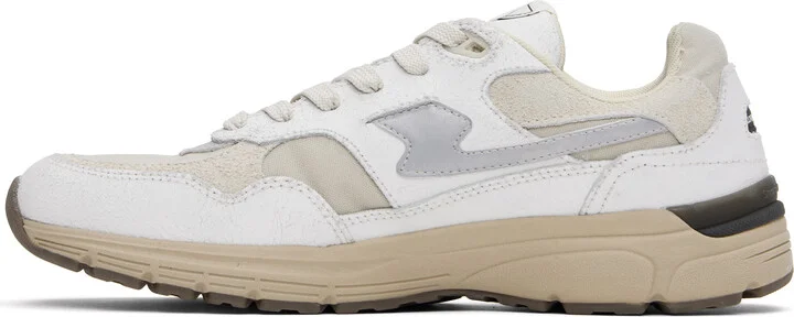 Stepney Workers Club White & Beige Amiel S-Strike Sneakers - Image 3