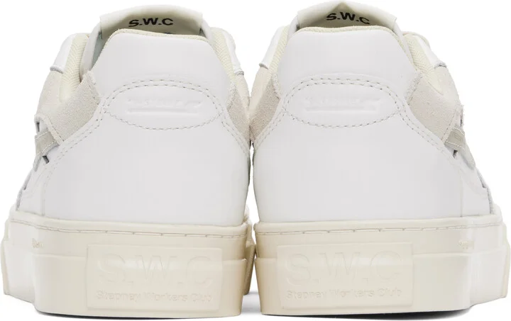 Stepney Workers Club White & Beige Pearl S-Strike Sneakers - Image 2
