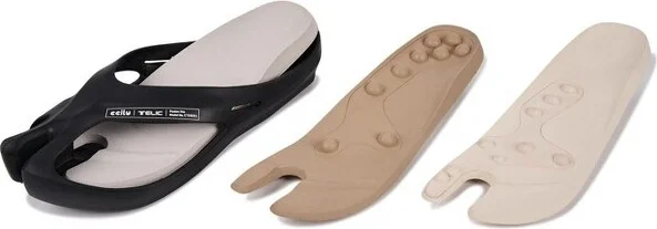 Steppingstones Men Therapeutic Sandals With 3-In-1 Removable Insoles Neon Blue/space Grey - Image 2