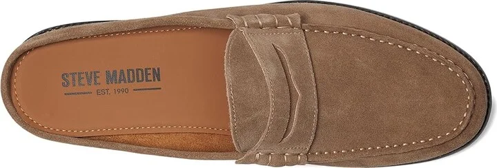 Steve Madden Abott Men's Slippers Taupe Suede : 11 D - Medium, Leather - Image 2