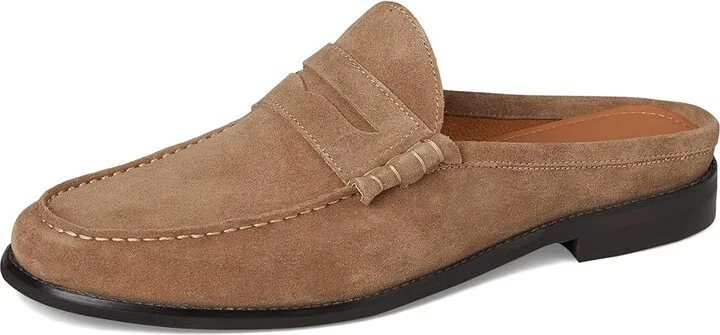 Steve Madden Abott Men's Slippers Taupe Suede : 11 D - Medium, Leather - Image 5