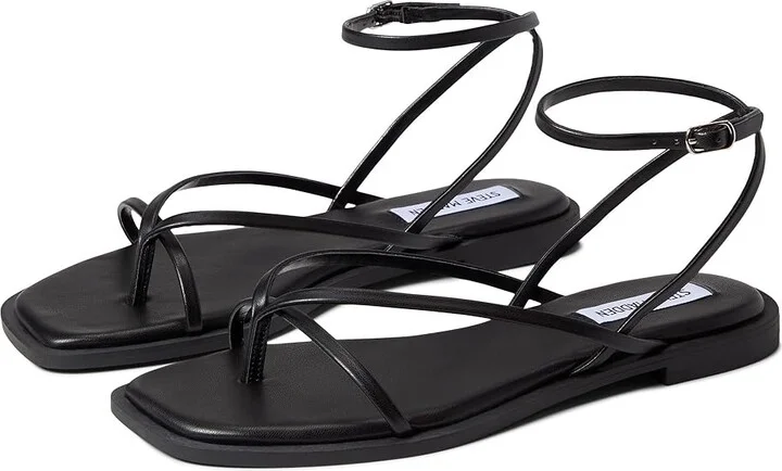 Steve Madden Agree Sandal Women's Shoes Black : 8.5 M, Synthetic