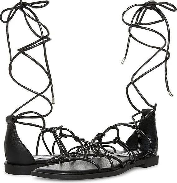 Steve Madden Ainsley Sandal Women's Shoes Black : 8.5 M, Synthetic