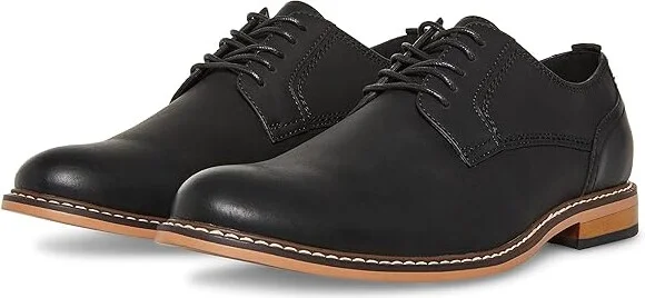 Steve Madden Ajapp Oxford Men's Shoes Black : 7.5 D - Medium, Synthetic