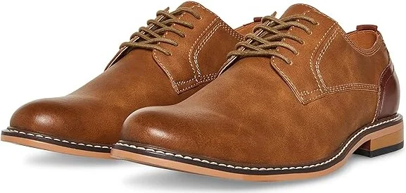 Steve Madden Ajapp Oxford Men's Shoes Cognac : 7 D - Medium, Synthetic