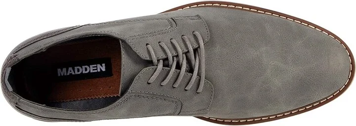 Steve Madden Ajapp Oxford Men's Shoes Grey : 7 D - Medium, Synthetic - Image 2