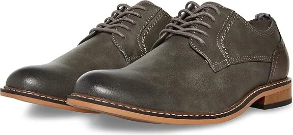 Steve Madden Ajapp Oxford Men's Shoes Grey : 7 D - Medium, Synthetic