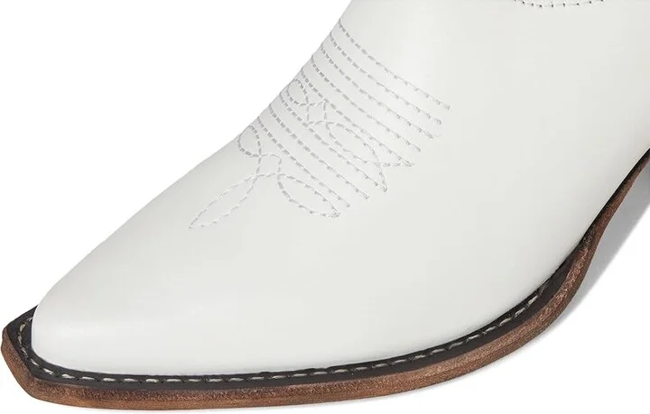 Steve Madden Albany Women's Zip Boots White Leather : 6 M - Image 2