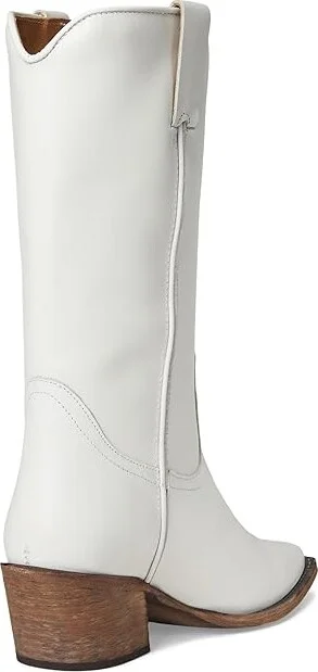 Steve Madden Albany Women's Zip Boots White Leather : 6 M - Image 4