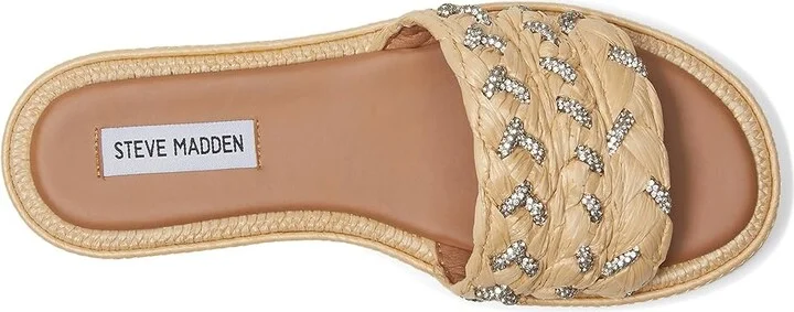 Steve Madden Alibi Women's Sandals Natural Raffia : 6.5 M - Image 2