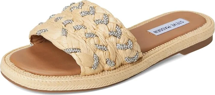Steve Madden Alibi Women's Sandals Natural Raffia : 6.5 M - Image 5