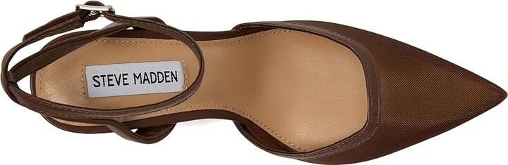 Steve Madden Alliance High Women's Heels Brown Mesh : 9.5 M, Synthetic/Textile - Image 2