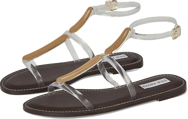 Steve Madden Alma Women's Sandals Clear : 9 M, Faux Leather