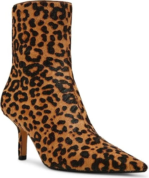 Steve Madden Alston Women's Boots Leopard : 6 M, Leather/Rubber