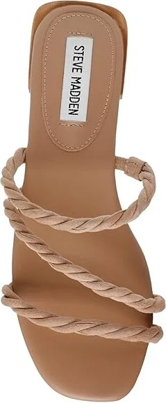 Steve Madden Annah Women's Sandals Tan Suede : 7 M, Rubber/Suede - Image 2