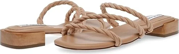 Steve Madden Annah Women's Sandals Tan Suede : 7 M, Rubber/Suede